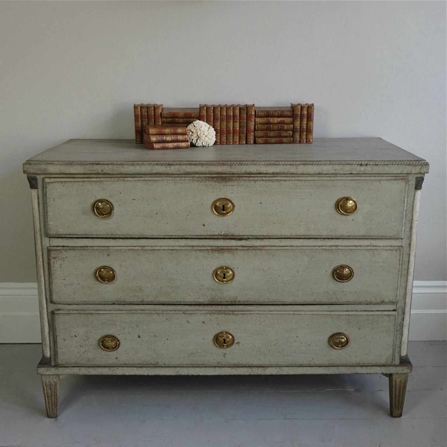LARGE AND RICHLY CARVED DANISH GUSTAVIAN CHEST