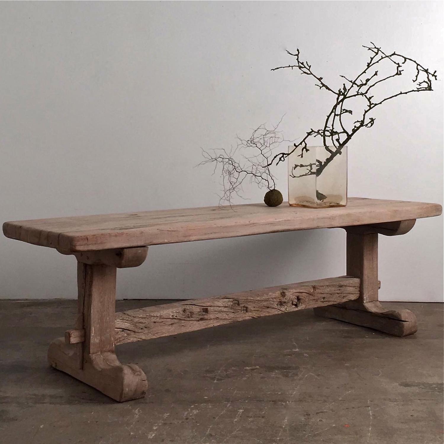 STUNNING 18TH CENTURY FRENCH SOLID OAK REFECTORY TABLE