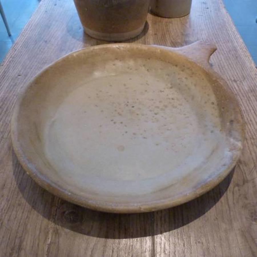 LARGE INDIAN MARBLE FOOD BOWL FROM RAJASTHAN