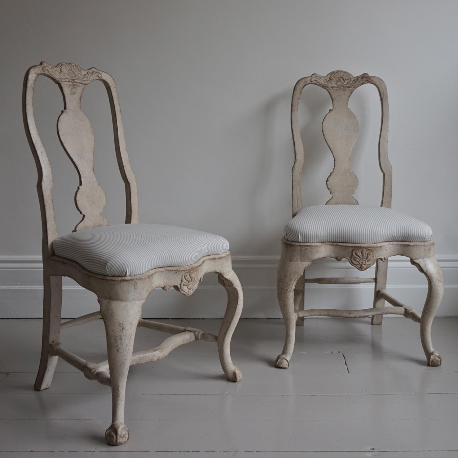 EXCEPTIONAL PAIR OF ROCOCO PERIOD CHAIRS