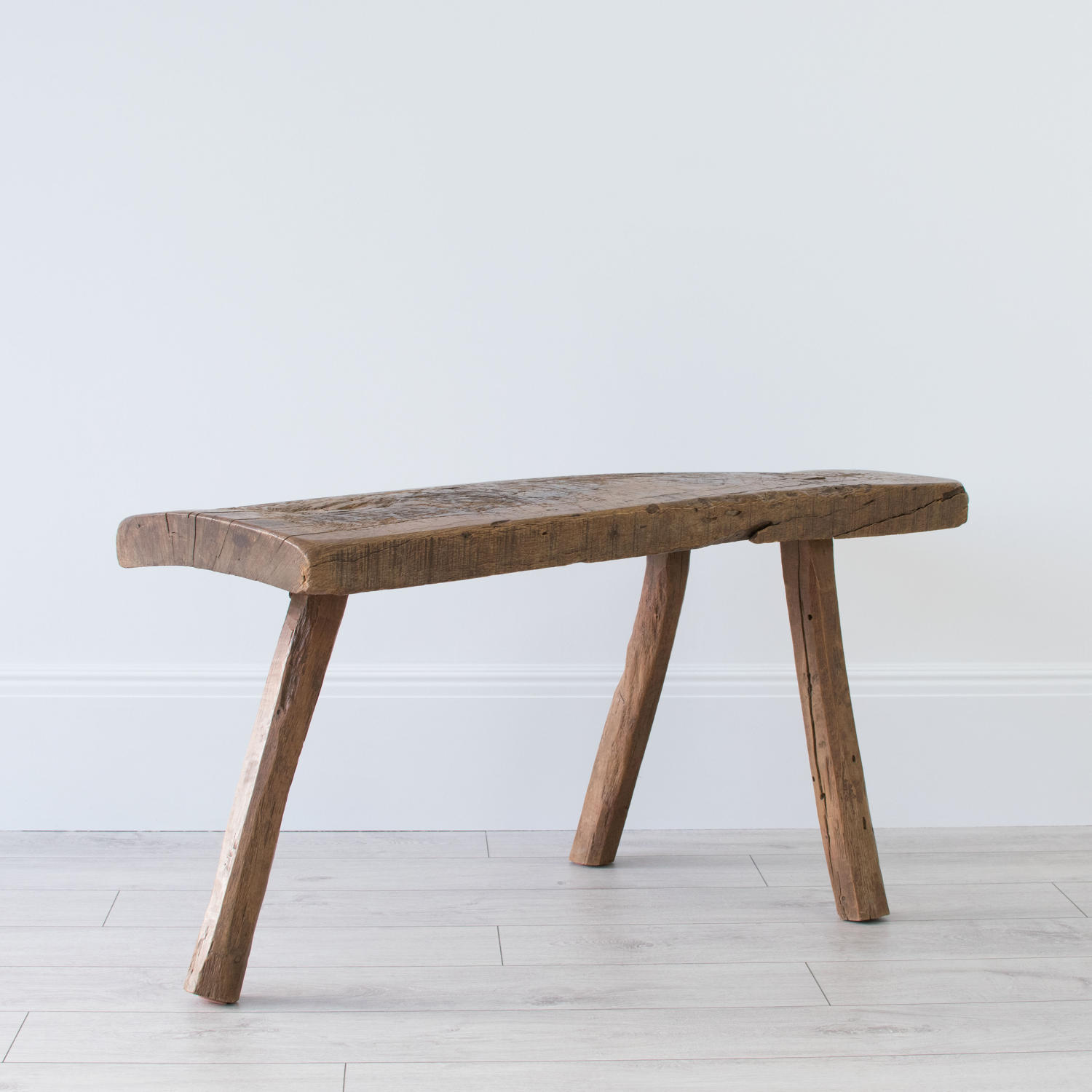 PRIMITIVE FRENCH CHESTNUT BENCH COFFEE TABLE