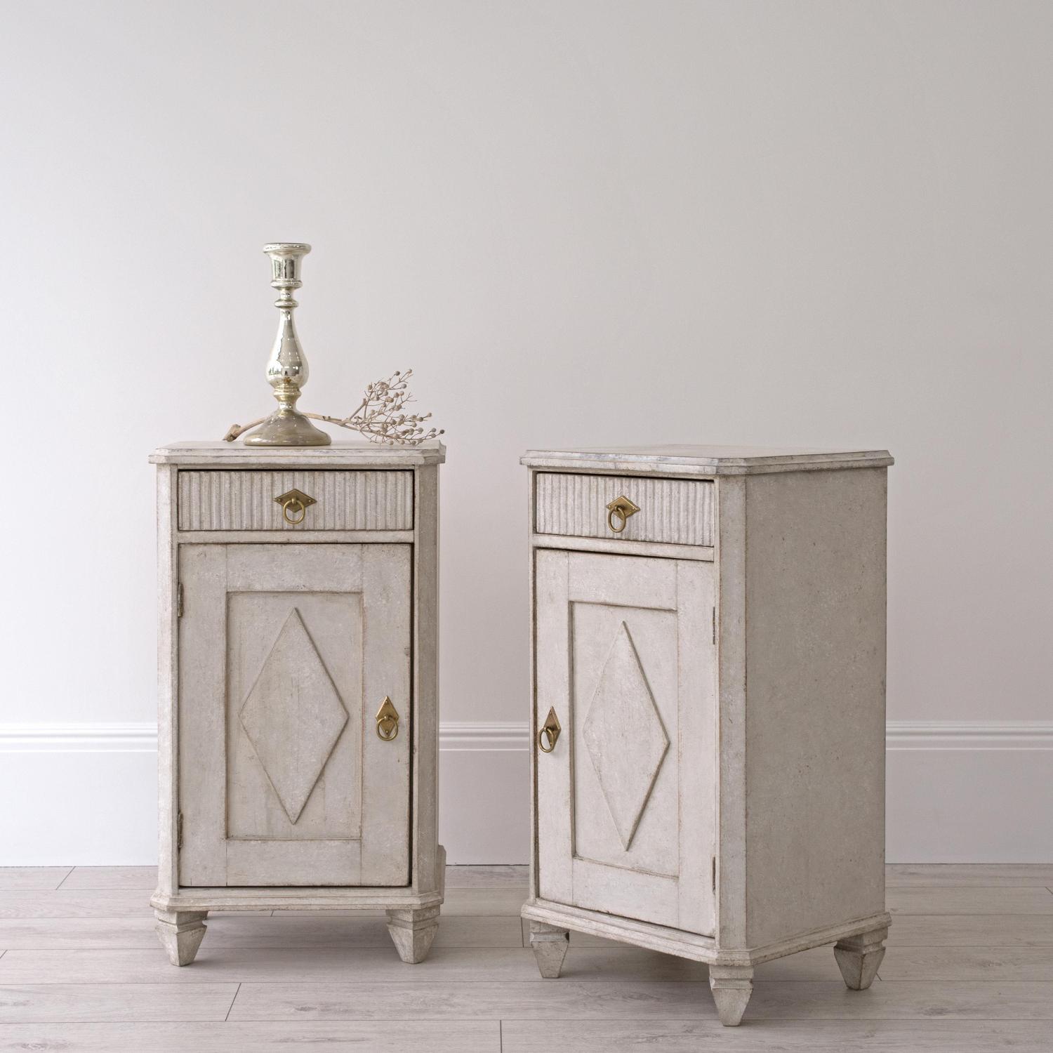 PAIR OF SWEDISH GUSTAVIAN STYLE BEDSIDE CABINETS
