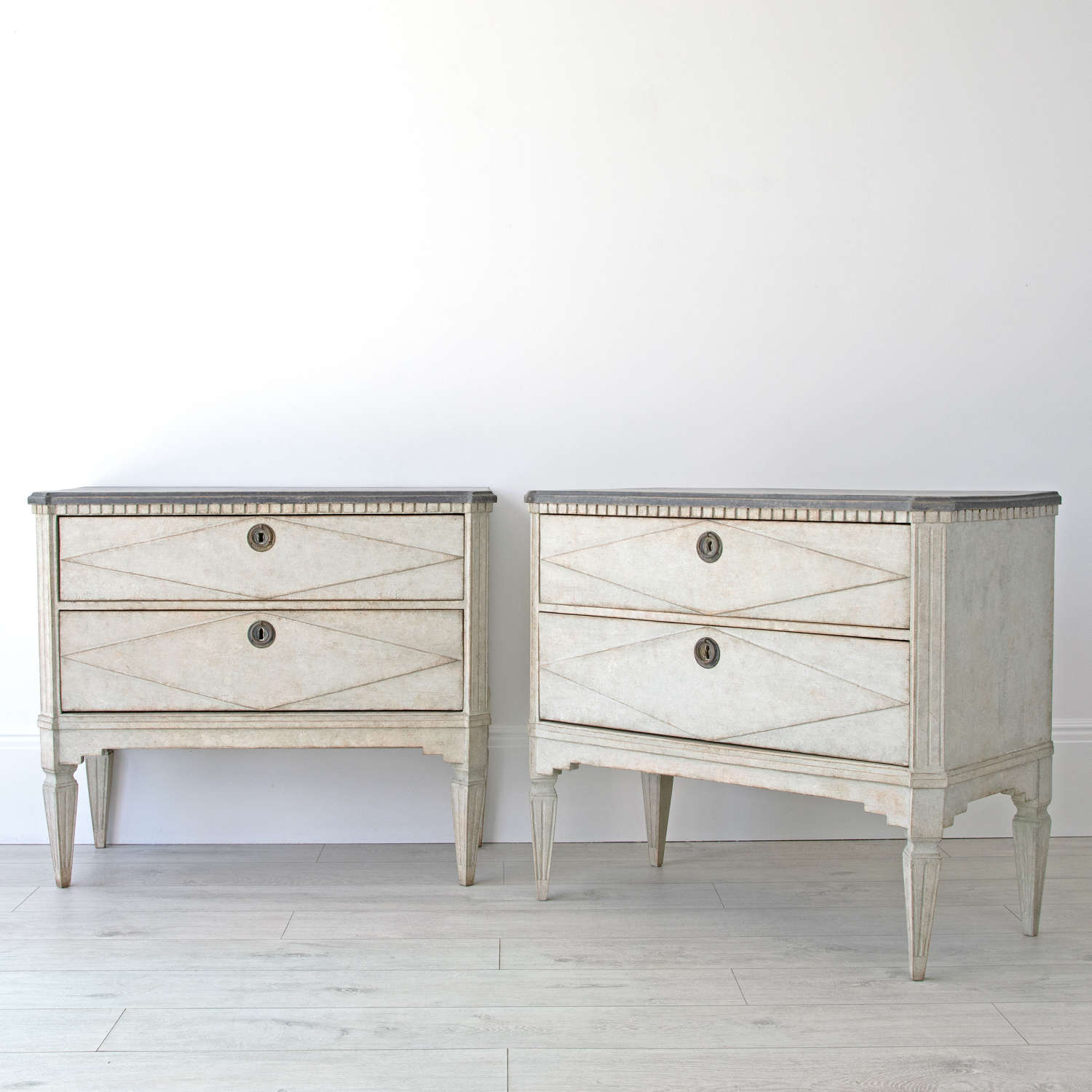 PAIR OF GUSTAVIAN CHESTS